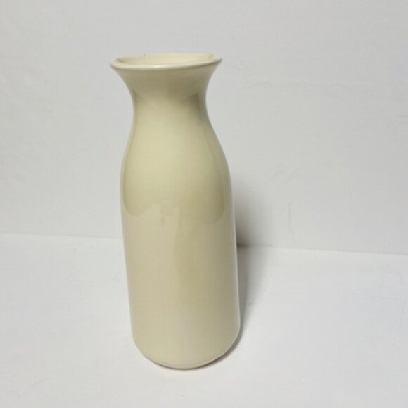 Merry Christmas Milk Bottle Carafe Vase Cottage Grandma Decor 9 in Ceramic - Picture 4 of 10